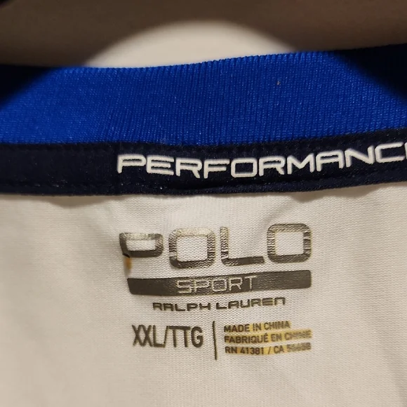 Ralph Lauren White Jersey with Blue and Red Details - Picture 2 of 10